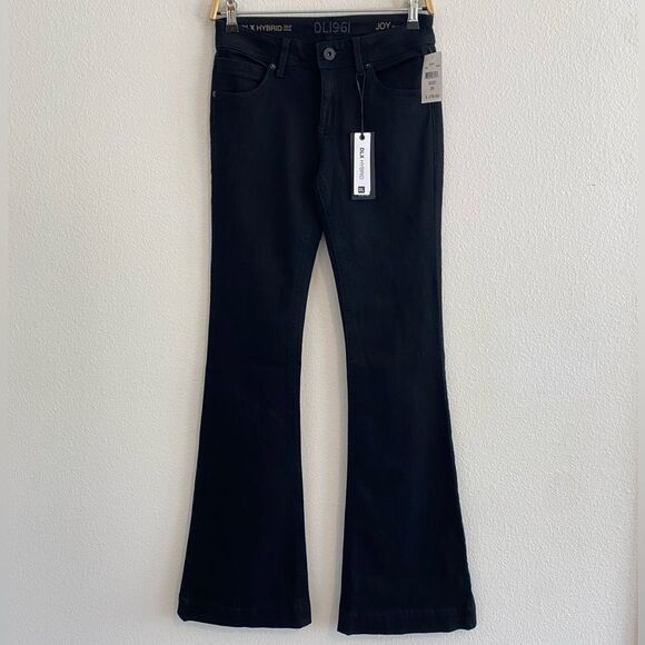 NWT DL1961 Joy Flare Jeans Hail Black DLX Hybrid Size 26 - Picture 5 of 16